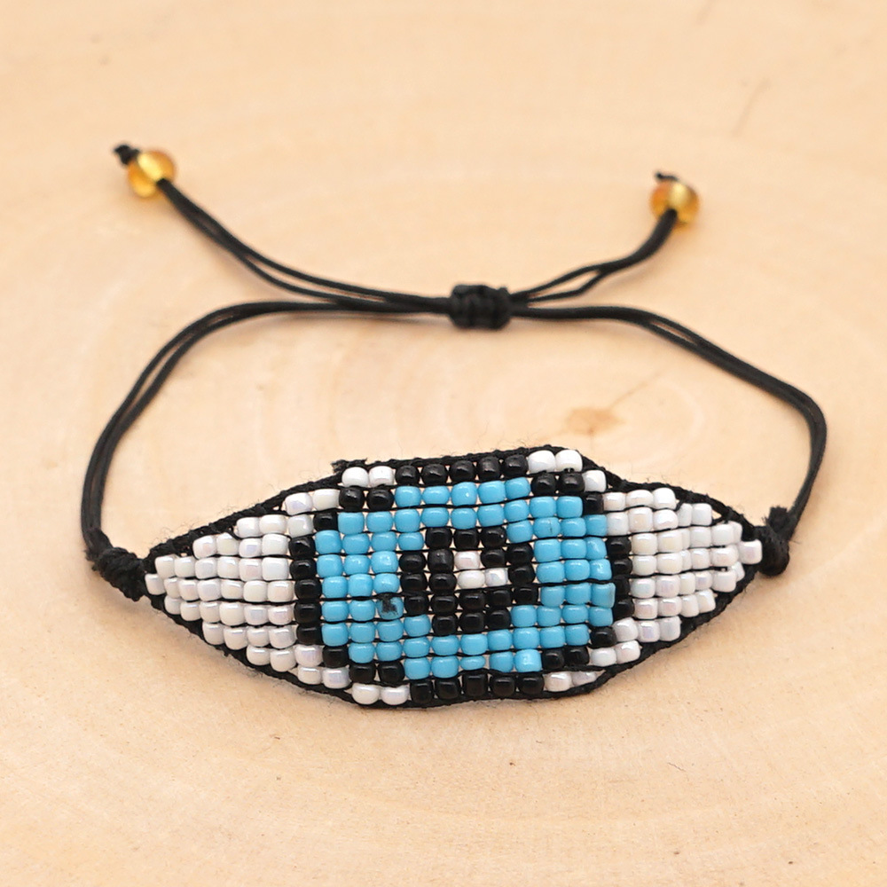 Halloween Devil Eyes Ethnic Style Mgb Rice Beads Hand-woven Bracelet display picture 4
