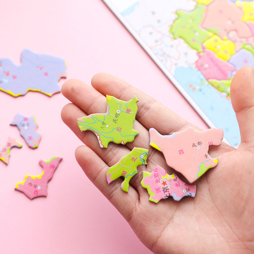 China political district map children's educational puzzle early education children's enlightenment toy geography and political district puzzle puzzle gift