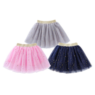 Fashion Children's Dress Girl Princess Star Glitter Dance Tutu Sequin Party Five Star Tutu 201