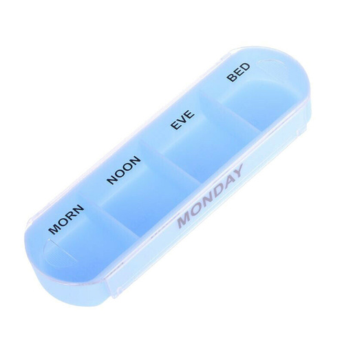 Foreign trade 7 days a week 28 compartment pill box portable drawer moisture-proof pill storage plastic pill box