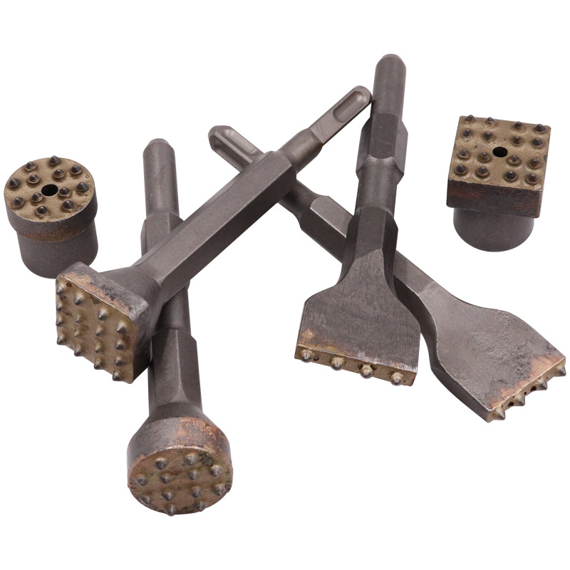 Flower Hammer Chisel Drill Bit Cement Concrete Wall Lychee Surface Integrated Alloy Electric Hammer Impact Drill