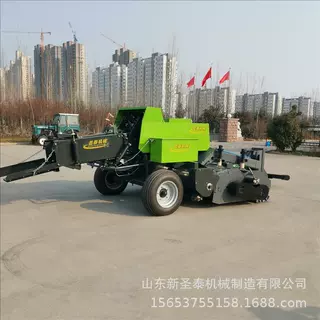 跨行式方草捆秸秆捡拾打捆机    棉花秸秆粉碎方捆打捆机