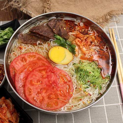 Northeast Grandma's Korean Cold Noodles 380g Bagged Northeast Specialty Vacuum-sealed Yanji Flavor Korean Instant Cold Noodles