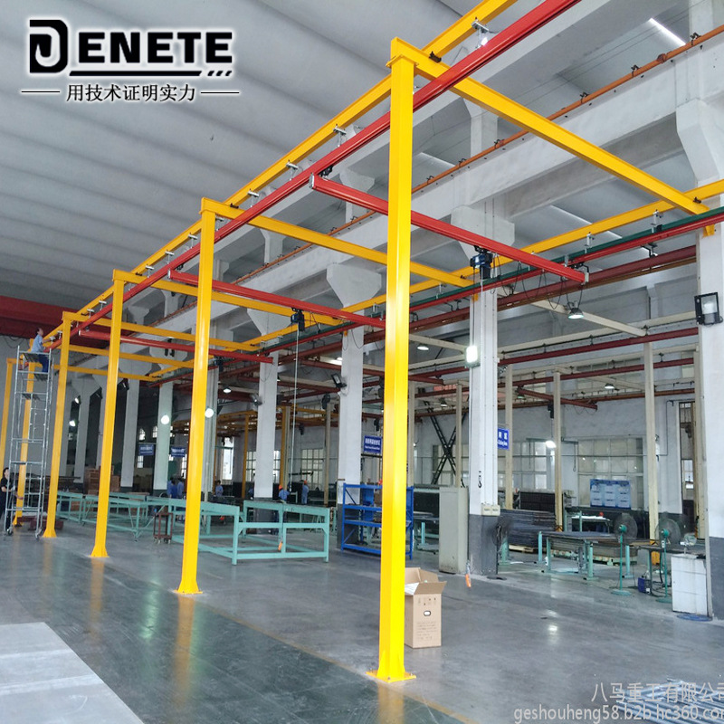 苏州厂家销售500kg跨度5米柔性KBK轨道刚性轨铝制起重机