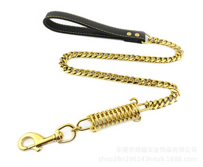 15mm stainless steel Pets Supplies Take precautions against riot Traction rope Dog chain Dogs Pet dog A collar for a horse customized