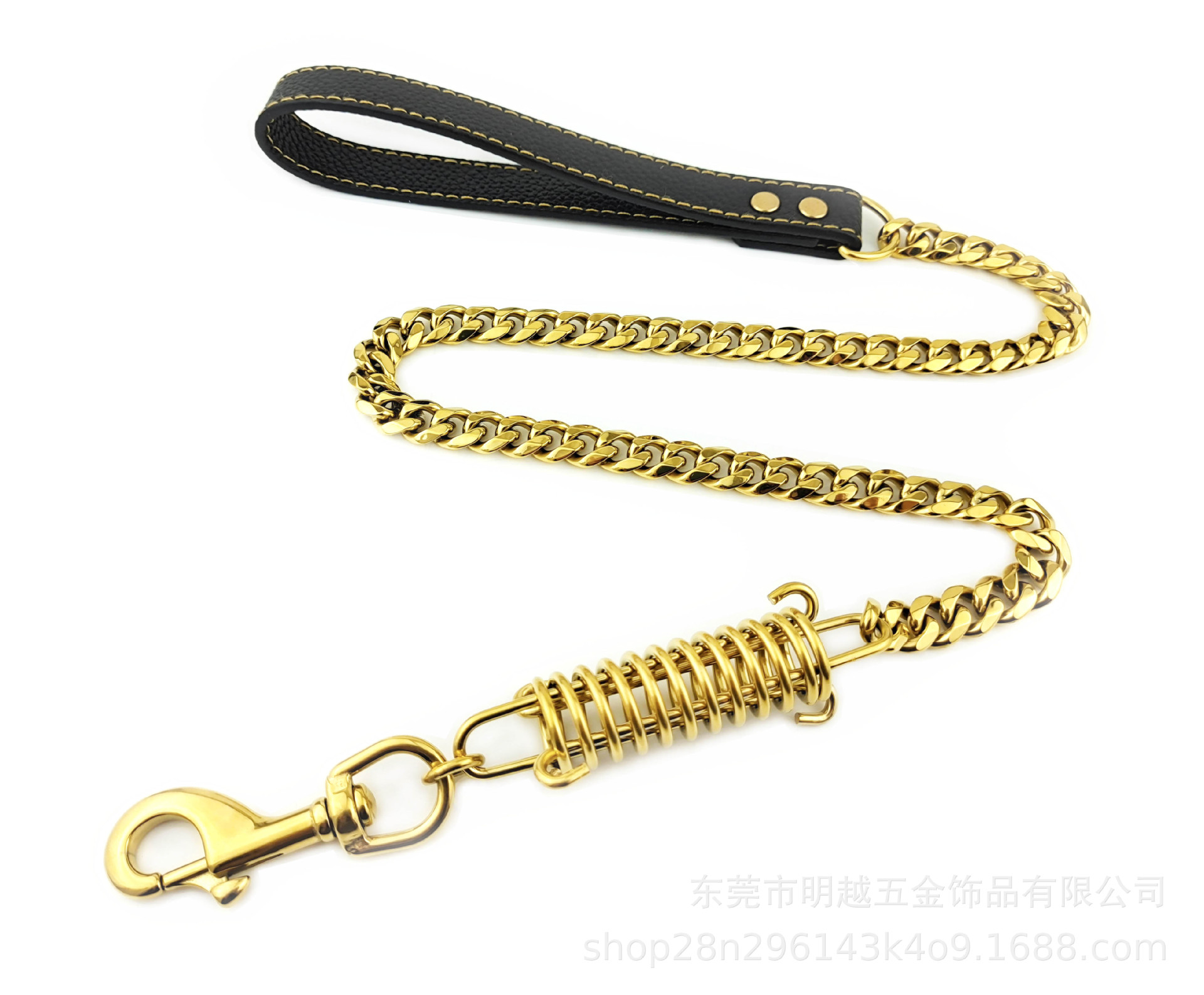 15mm stainless steel Pets Supplies Take precautions against riot Traction rope Dog chain Dogs Pet dog A collar for a horse customized