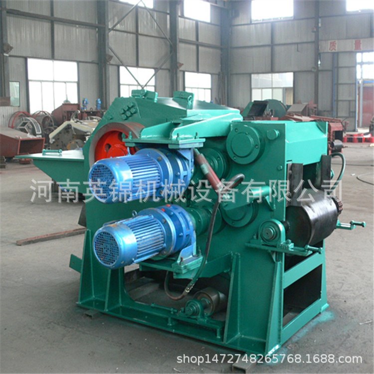 原木边角料鼓式切片机 自动行走粉碎机 215型干湿树枝粉碎机