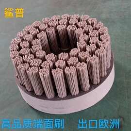圆盘杜邦丝平底刷注胶刷端面打磨金属精密抛光铝合金去毛刺一体刷