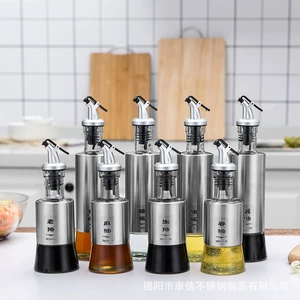 Modern Design Press Oil Pot Set with 200ml/300ml/500ml Capacity and Stainless Steel Material