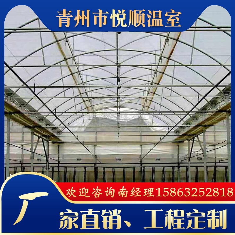 厂家供应连栋薄膜温室大棚蔬菜花卉种植水产养殖大棚暖房设计安装