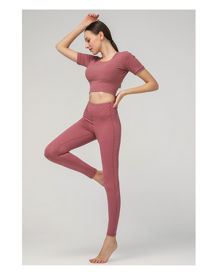 ropa de yoga deportiva delgada elástica para mujer NSDS13438