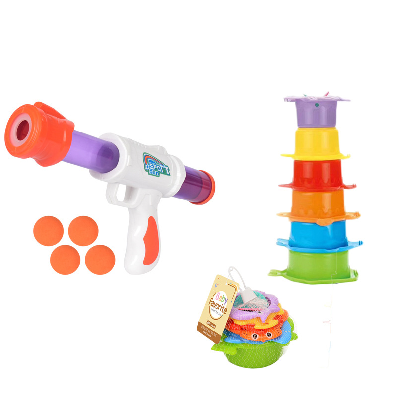 화이트 건 + 작은 물고기 스태킹 컵