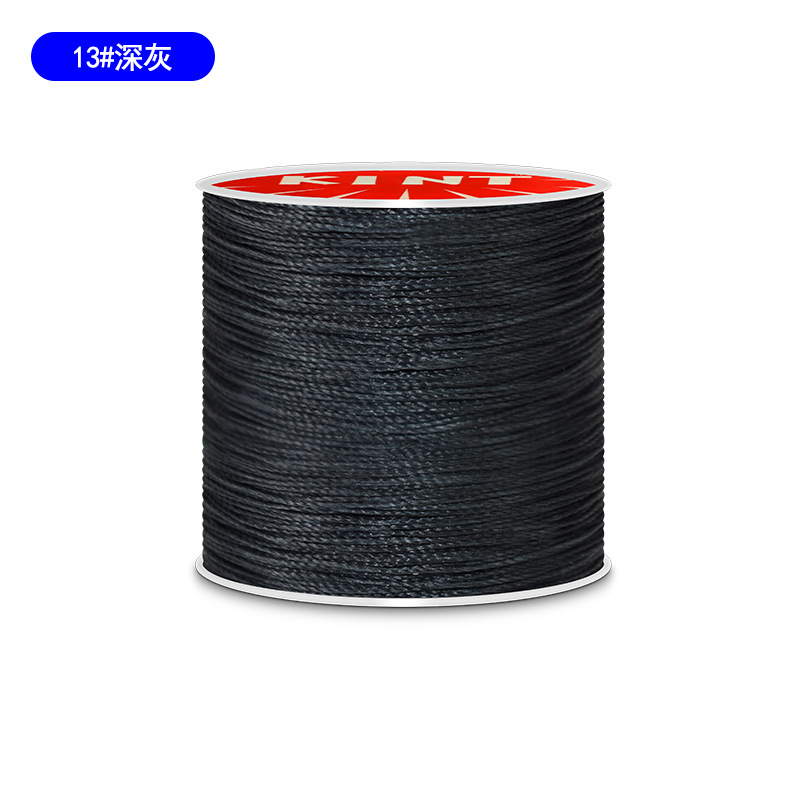 Cuerda de algodón KNT cuerda de poliéster cuerda trenzada de color hilo de cera de cuero DIY cuero hecho a mano redondo hilo de cera pulsera cuerda de cabeza