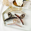 Metal chain, crab pin, shark, big hairgrip for bath, elegant hairpins, South Korea