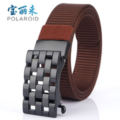 Canvas automatic buckle belt woven nylon pants belt young students casual men's belt factory direct sale