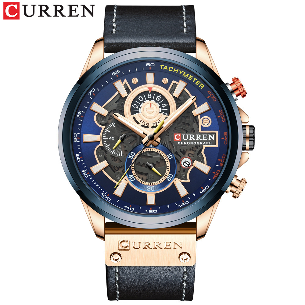 Curren/Carien 8380 Calendar Belt Watch Men's Watch watches Quartz Multifunctional Men's Watch