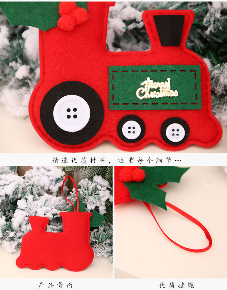 Christmas Fabric Car Pendant Christmas Tree Pendant Christmas Decorations Christmas Small Pendant Small Gift display picture 10