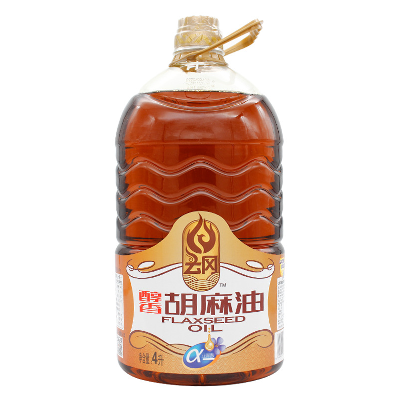 华建诚鑫 云冈醇香胡麻油4L 物理压榨亚麻籽油生产厂家食用植物油