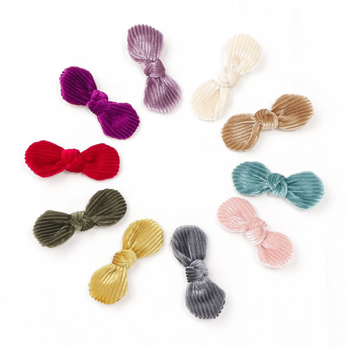 Corduroy fabric hair clip 20605 creative sweet baby bangs clip solid color small ear clip