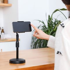 Multi-functional phone holder with height adjustment—perfect for desktop, bedside use, binge-watching TV, streaming, and capturing stunning photos! Bestselling item now in high demand!