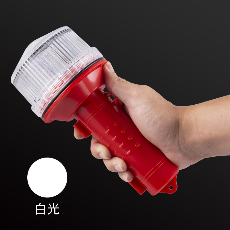 俱竞阳JY-2020船用太阳能手电筒信号灯行船航行网标灯定位闪光灯