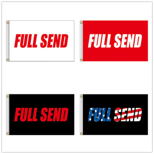 ���uͨ���R�d   90x150cm 3x5ft FULL SEND FLAG BANNER ��