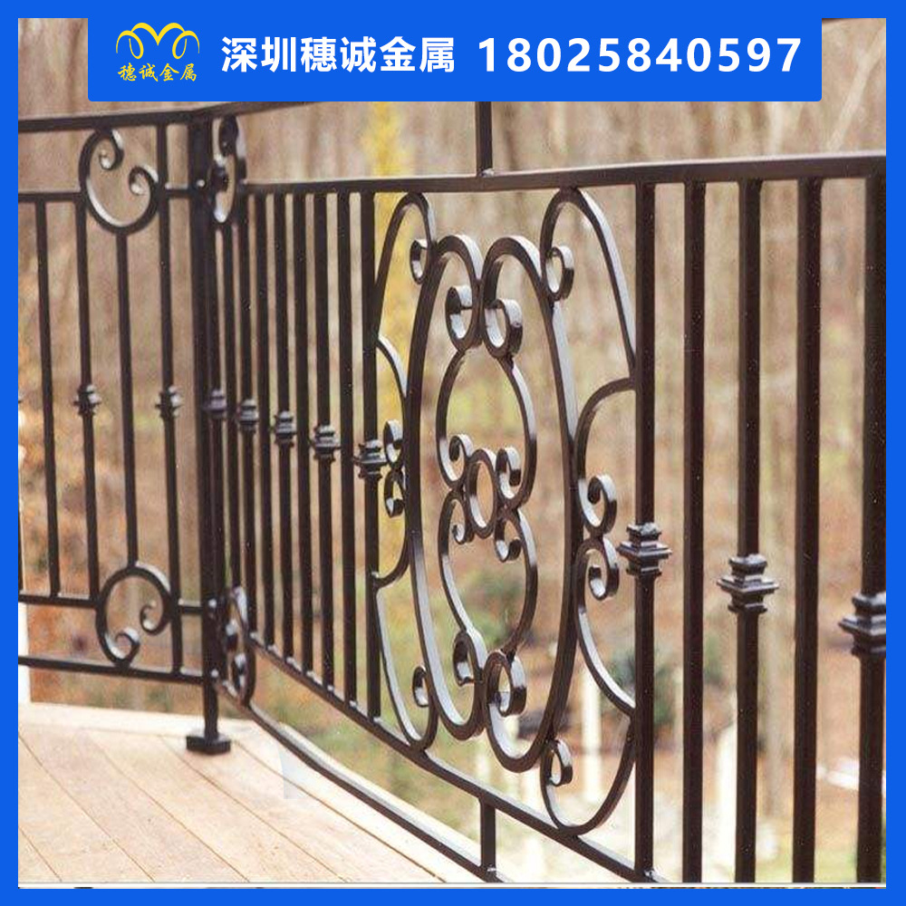 城市道路栏杆厂家直销供应 深圳市政隔离护栏 人行道铁艺护栏