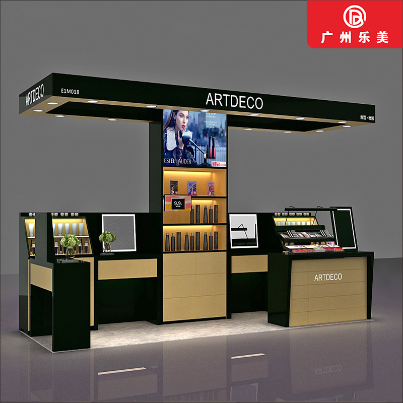 广州实力厂家专业制作高端时尚护肤品柜木质烤漆化妆品柜款式多样