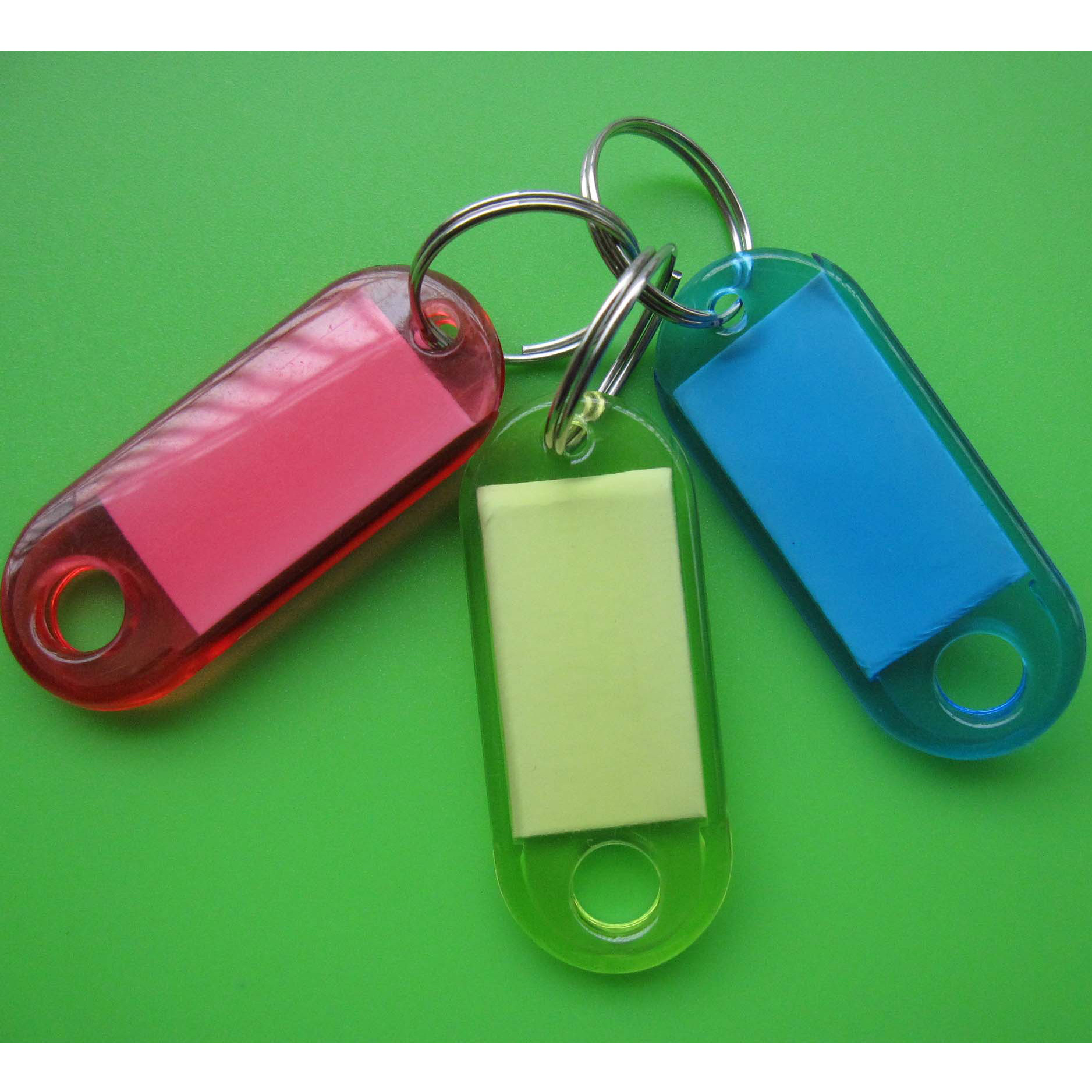 现货供应彩色 精美透明塑料亚克力钥匙牌 小吊牌 行李牌