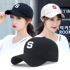 Zhenyueqi Spring New Hat Women's Fashion Sports S Letter Baseball Cap Summer and Autumn Men's Casual Sun Hat