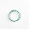 Manufacturer DIY jewelry accessories 30mm iron paint color opening card ring color round keychain flat circle