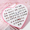 Plastic fresh earrings, 36 pair, wholesale