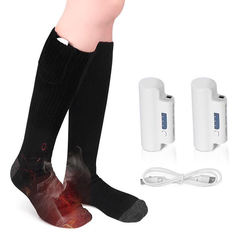Electric socks foot warmer USB heating heating socks for men and women winter cold warm charging warm socks can walk Electric socks foot warmer USB heating heating socks for men and women winter cold warm charging warm socks can walk