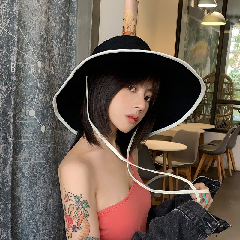 Summer Korean Sunscreen Uv Basin Hat display picture 7