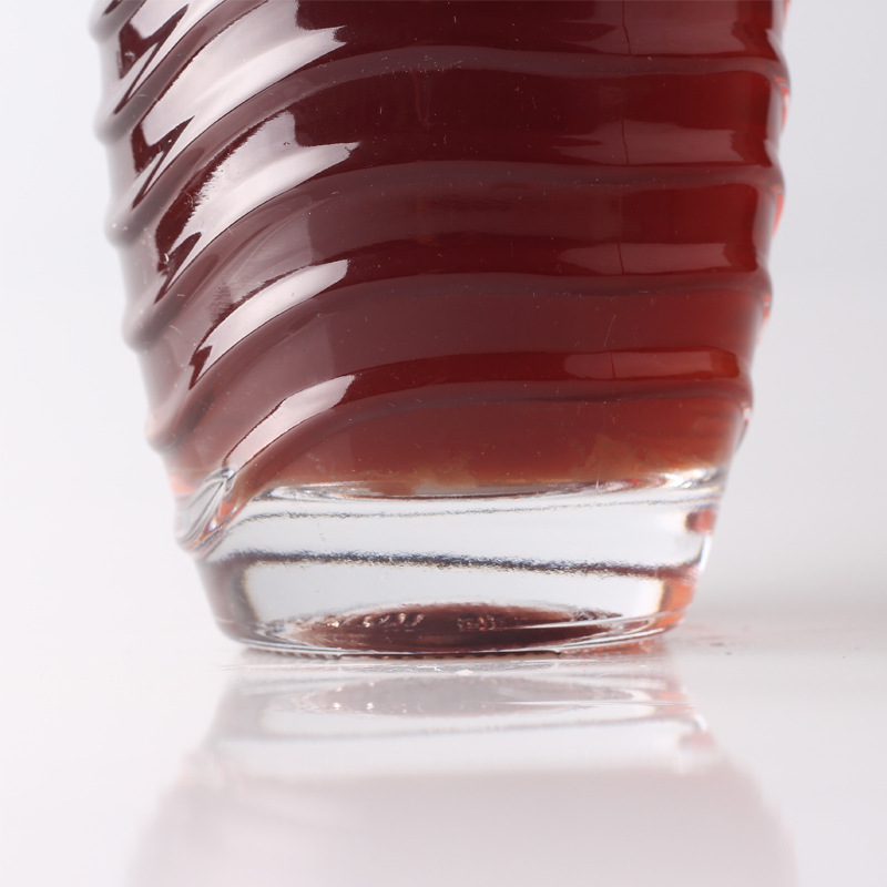 现货供应喷涂烤花白酒瓶 500ml烤花玻璃酒瓶批发