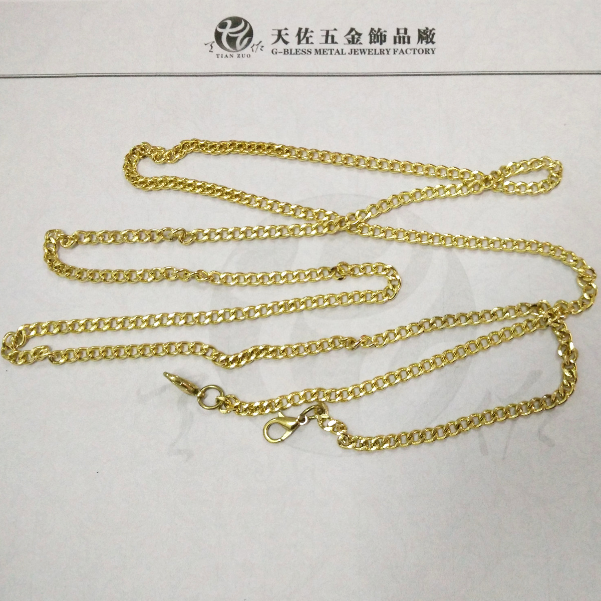 时尚金色手机链 箱包链条 五金铁链子