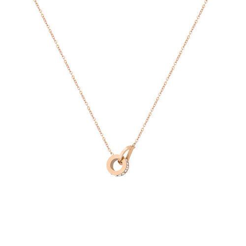 D letter necklace for women, niche design, trendy and simple, Internet celebrity temperament, light luxury necklace, pendant, clavicle chain, non-fading