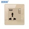 One open USB with 13A universal socket