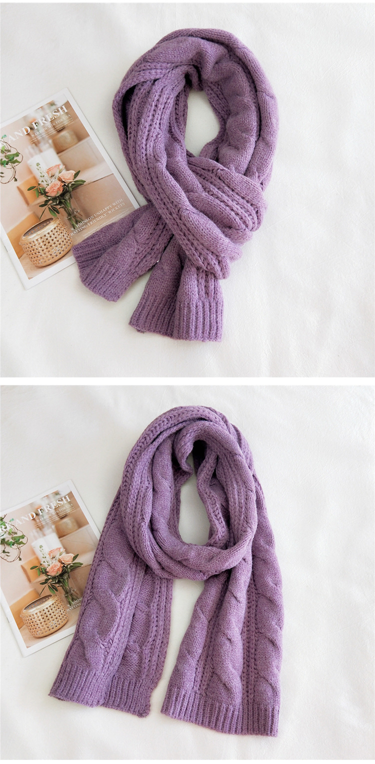 Warm Thick Woolen Scarf display picture 4