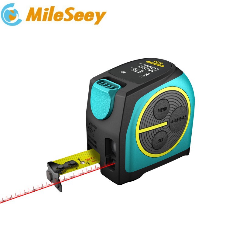 迈测DT10二合一卷尺激光测距仪锂电红外线测量仪电子尺DTX10
