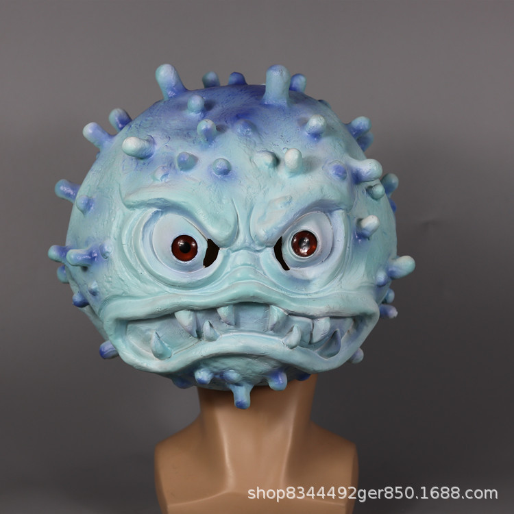 Halloween horror props virus máscara mascarada parodia miedo látex máscara sombrerería