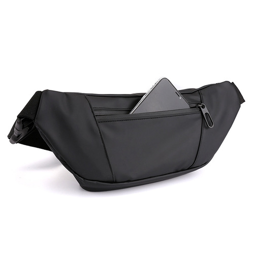 Waterproof Men's Waist Bag, Personalized Casual Outdoor Sports Single Shoulder Crossbody Bag, Fashion Korean Version Trendy Cycling Bag