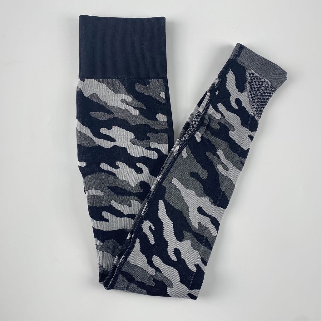 seamless knit camouflage yoga pants  NSLX20295