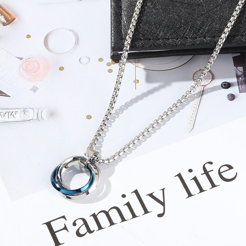 Fashion Geometric Titanium Steel Plating Pendant Necklace 1 Piece