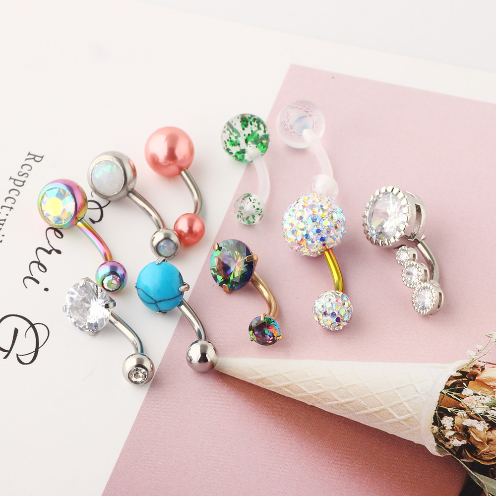 Labret piercing jewelry detail image