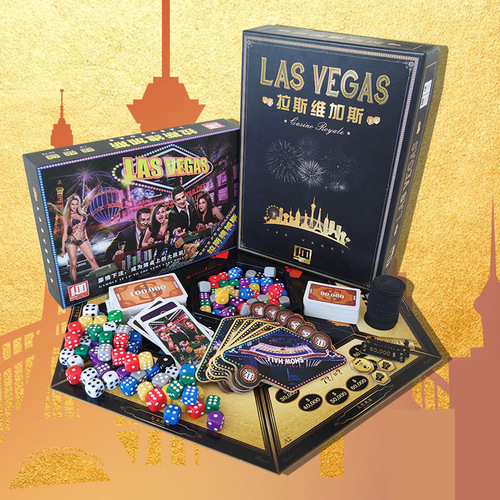 Las Vegas includes the 20th Anniversary Edition of the City Boulevard Expansion Lasvegas Party Strategy Board Game Cards