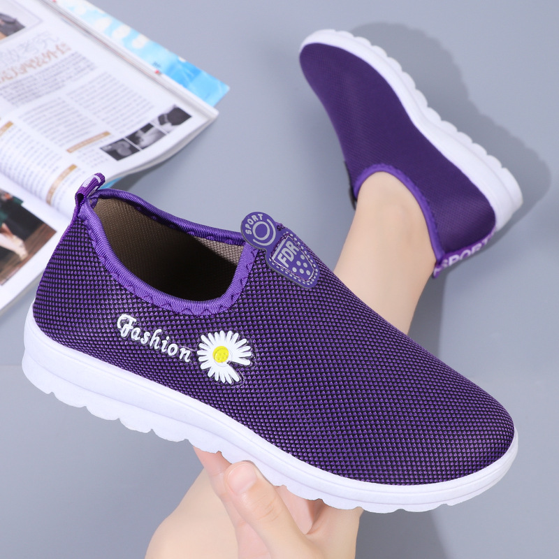 Ladies Athletic Shoes Tennis Shoes Sneakers Fabric Lightweight Footgear_voghion.com