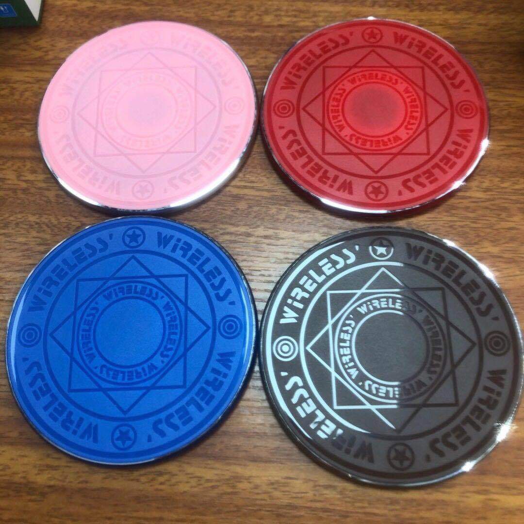 Array Wireless Charger Metal Magic Color Light 15W Fast Charging Mini Ultra Thin_voghion.com