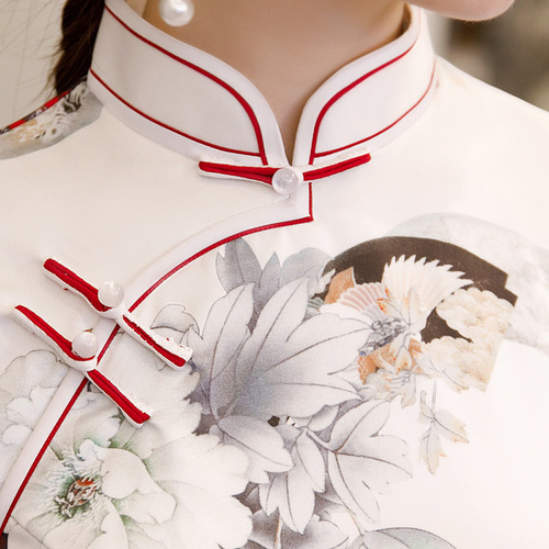 Chinese Dress Qipao for women double-layer cheongsam dress for the national government and a qipao skirt for banquet