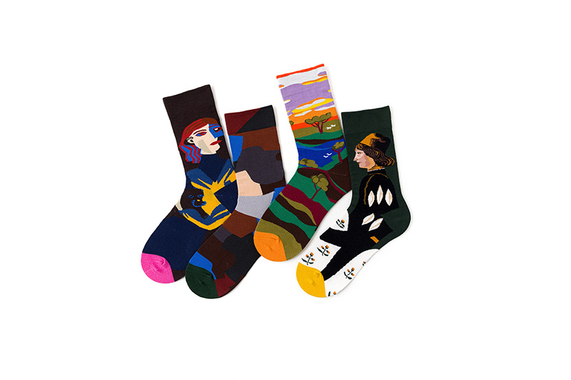 Unisex Classic Style Cartoon Cotton Crew Socks A Pair display picture 4